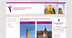 Desktop Screenshot of altingen-reusten-evangelisch.de