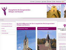 Tablet Screenshot of altingen-reusten-evangelisch.de
